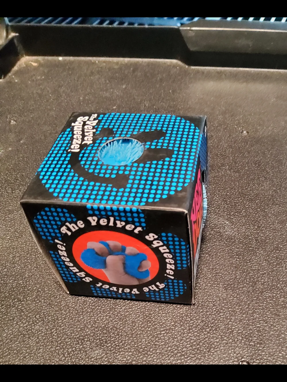 NeeDoh Blue Fuzz Ball Velvet Squeeze Toy